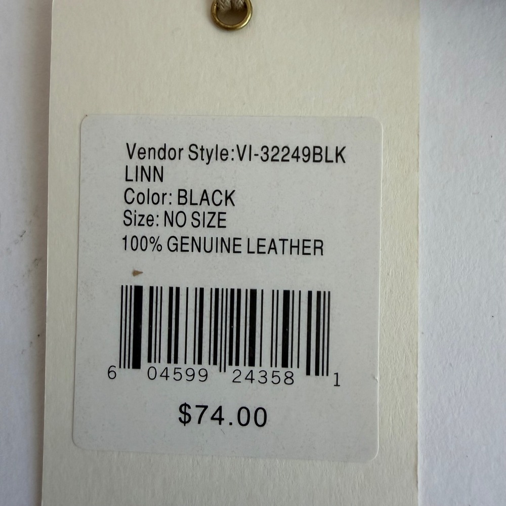 New HOBO Linn Black Genuine Leather ID Card Wallet Zip Coin Pouch NWT - Picture 6 of 6